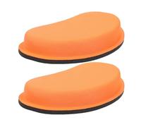 SUPVOX 2pièces Lot de Repose-poignets Souris Ergonomiques Mousse Eva Haute Densité Antidérapant Orange avec Rainure Centrale pour Bureau et Jeux sur PC
