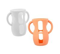 SUPVOX 2pièces Manchon Silicone pour Biberon Protection et Poignées Compatible avec Biberons de Puériculture Lot