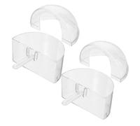 SUPVOX 2pièces Mangeoire pour Perroquets Perruches Et Canaris Conteneur à Nourriture pour Cage Facile à Installer Nettoyer