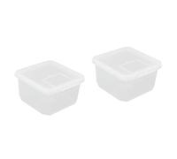 SUPVOX 2pièces Mini Boîte Alimentation pour Reptiles Et Araignées Cage De Transport Et Transparente pour Animaux Petits Et Reptiles