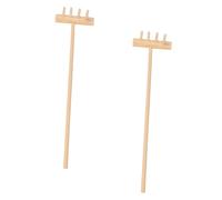 SUPVOX 2pièces Mini Râteau De Jardin Zen Lot pour Bac à Sable Outil De Méditation Cadeau pour Garçon Fille Facile à Transporter