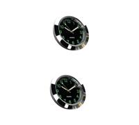 SUPVOX 2pièces Montre De Tableau De Bord Universelle Avec Mécanisme à Quartz Et Aiguille Lumineuse Pour Voiture Installation Facile Aération Tableau De Bord Design Compact Pour