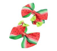 SUPVOX 2pièces Nœuds pour Cheveux de Garçon Fille Forme de Pastèque avec Nœud Accessoires pour Cheveux Antidérapants pour Fêtes