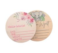 SUPVOX 2pièces Panneau Annonce De Naissance Pour Hôpital Lot De Panneaux De Nom De Décoration De Chambre Né