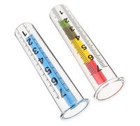 SUPVOX 2pièces Pluviomètre De Jardin Verre De Mesure Précis des Précipitations Tubes De Rechange pour Météorologique Extérieure