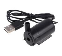 SUPVOX 2pièces Pompe à Eau Submersible USB Lot Câble Alimentation pour Fontaines Étangs Aquariums Noir Blanc