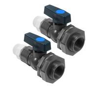 SUPVOX 2pièces Robinet pour Récupérateur Eau De Pluie Kit De Remplacement pour Réservoir Eau Déviateur pour Descente De Gouttière Raccord PVC Pouce