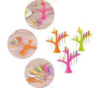 SUPVOX 3 Ensembles de Cure-fruits en Réutilisables D'oiseau, Piques Alimentaires Colorés, à Dessert Décoratives pour Cocktails, Fruits et Amuse-gueules