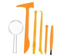 SUPVOX 3 Ensembles Ensemble d'outils d'excavation ciseau des Outils de creusement pour Les Enfants kit de dig en Dinosaure Trousses Brosse kit de fouille Outil Garden Plastique Jaune