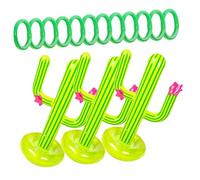 SUPVOX 3 Ensembles Jeu de Cactus Gonflable de Anneaux Flottants pour Piscine pour Adultes Parfait pour Fêtes et Activités Plein Air Couleur Aléatoire
