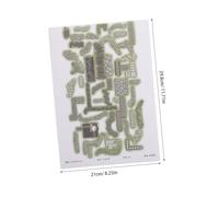 SUPVOX 3 Feuilles Stickers Route Miniatures Autocollants Pavés Réalistes pour Maquettes Ferroviaires Projets Scolaires et Dioramas Urbains Matériaux pour Aménagements Paysagers à Échelle