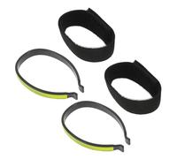 SUPVOX 3 Paires Pinces Pantalon Vélo Réfléchissantes Étanches Bandes Élastiques de Jambe pour Cyclisme Fixations Sécurisées pour Visibilité Nocturne Lot
