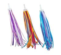 SUPVOX 3 Paires Rubans Colorés pour Guidon de Garçon Fille Lot Tassels Tissu Décorations Attrayantes pour Trottinette et Draisienne Accessoires Garçon Fille Multicolores