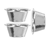SUPVOX 3 Pièces Capuchon D'abat-jour de Luminaire, Diffuseur D'ampoule pour Lampe Torche, Réflecteur de Lumière LED en Métal Argenté, Trou 1,1cm, de L'éblouissement, Éclairage Focalisé,
