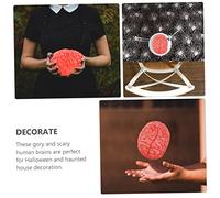 SUPVOX 3 Pièces Cerveaux Simulés Vinyle pour Halloween Accessoires Réalistes Organes Humains et Sûrs Décorations Effrayantes pour Fêtes à Thème Éducatives