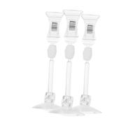 SUPVOX 3 Pièces Clip Ventouse pour Aquarium Pince Végétale Légère avec Forte Adhérence Fixation Fiable pour Aquarium et Accessoires Facile à Installer sur Surface Plane