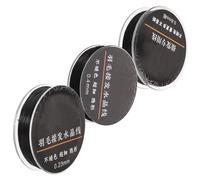 SUPVOX 3 Pièces Cordon Élastique Noir Diamètre 0,8mm/0,4mm/0,23mm Plastique Résistant Élasticité Modérée pour Extensions de Cheveux et Bijoux pour Salon et Tressage