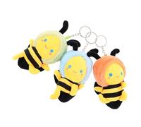 SUPVOX 3 Pièces de dessins animés en peluche prix du carnaval pendentif clé de voiture porte-clés animaux en peluche porte-clés mignon animal de pendentif animal