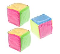 SUPVOX 3 Pièces Dés Géants Tissu Souple avec Poches Transparentes pour Cartes Éducatif Sécurisé pour Apprentissage Ludique et Jeux Classe
