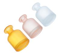 SUPVOX 3 Pièces Diffuseur sans Flamme Bâtonnets en Rotin, Flacon en Verre Cylindrique Rond de 130 ML, Réutilisable et Sûr Maison Salon