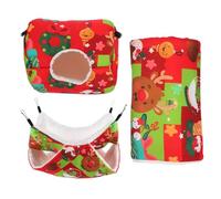 SUPVOX 3 Pièces Hamac pour Petits Animaux Lit Suspendu pour Hamster Nid pour Hamster Jouet pour Trois