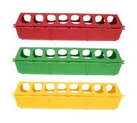 SUPVOX 3 pièces Mangeoire Volaille Anti-gaspillage pour Poules Pigeons Oiseaux Distributeur Alimentaire Suspendu pour Cage Support Robuste et Pratique Couleur Aléatoire Couleur Aléatoire