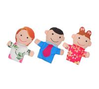 SUPVOX 3 pièces Marionnettes à Main Famille Père Fille Jouets Éducatifs pour Tout Petits et Adultes Accessoires Amusants pour Contes et Jeux Éducatifs