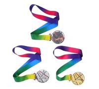 SUPVOX 3 Pièces Médailles de Basketball Alliage avec Ruban Prix Métal pour Garçon Fille Médaille Or Argent Bronze pour Compétitions Sportives et Journée Sportive