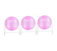 SUPVOX 3 Pièces Mini Balle pour Animaux De Compagnie Roue De Hérisson Petit Animal Qui Court Petit Hamster Exercice pour Hamsters Mini Hamster Qui Court Mini-Animal De Compagnie Rose