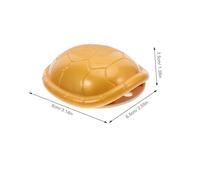 SUPVOX 3 Pièces Mini Figurines Tortue Chinoise Divination Feng Shui Décor Vintage I Ching pour Bureau Richesse Or