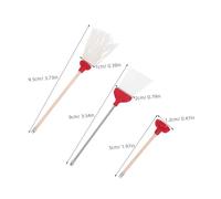 SUPVOX 3 Pièces Miniature Dollhouse Cleaning Set Mop Broom and Toilet Tools for Realistic Bathroom Decor and Role Playing Accessories