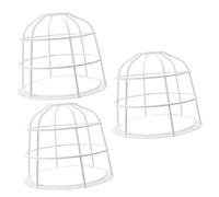 SUPVOX 3 Pièces Protection Détecteur de Fumée Robuste Support Mural pour Détecteur LED Garde Choc et pour Capteur de Fumée Installation Facile