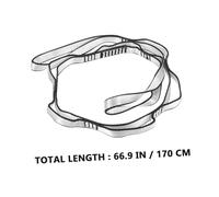 SUPVOX 3 Pièces Strap Extension Double-layered Non-stretch Yoga Exercise Belt For Aerial Hammock Climbing Fitness Indoor Outdoor