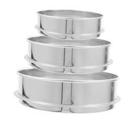 SUPVOX 3 Pièces Tamis de Jardin Acier Inoxydable pour Filtrer Terre Impuretés Outil Pratique pour Jardinage Arts Céramiques