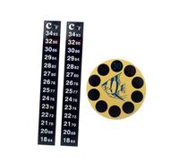 SUPVOX 3 Pièces Thermomètre à Patch pour Aquarium de Thermomètre Adhésif Portable pour Réservoir Eau Accessoires de Mesure de Température pour Poissons et Aquariums