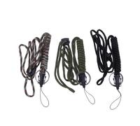 SUPVOX 3 pièces Tour de Cou Multifonction Paracorde Résistante avec Corde Réglable pour Téléphone Portable Badge Clés et Étui Étanche Kit Couleurs Aléatoires Activités Couleur Aléatoire