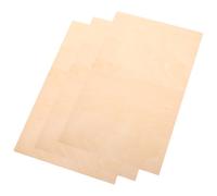 SUPVOX 3 Planches de Tilleul Vierges Non Finies 230X370X3 MM pour Bricolage Modélisme et Peinture sur Bois Décoration Artisanale et Créations DIY