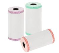 SUPVOX 3 Rouleaux Papier Thermique 57 X 3 CM pour Caisse Enregistreuse Papier de Reçu Multi-Usage Bordures Vert Rouge Violet Compatible Impression Tickets pour Commerce Bureau