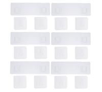 SUPVOX 30 Autocollants Adhésifs Muraux sans Clous en Polypropylène Transparent, 30 Pièces, Supports de Rangement Pratiques pour Salon, la Cuisine et Salle de Bain