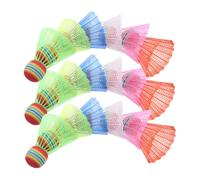 SUPVOX 30 Pièces Badminton de Couleur pour Enfants Volants extérieurs Volant débutant Navette Mousse