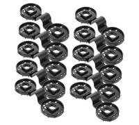 SUPVOX 30 pièces Clips pour Toile Ombre Ronde Plastique Fixation Antidérapante pour Filet Ombrage Jardin et Attaches Réutilisables pour Protection Solaire et Support de Filet Agricole