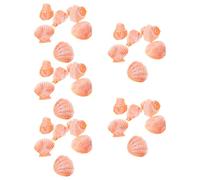 SUPVOX 30 Pièces Coquille de conque Artificielle Coquillages pour des projets artistiques décor de thème de Plage de Mariage Petites coquilles en Spirale remplisseur de Bol côtier Orange