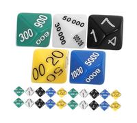SUPVOX 30 Pièces Dés Polyédriques de Valeur de Position pour Jeux de Société Accessoires de Jeux Amusants et Colorés pour Fêtes