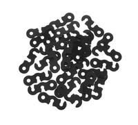SUPVOX 30 Pièces Lot de Tendeurs S Aluminium pour Cordes de Tente Boucle Ajustable à Œillets Accessoires Robustes pour Camping et Randonnée Extérieur Noir