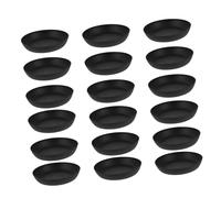 SUPVOX 30 pièces Plateau pour Pots de Fleurs Plastique Lot de Soucoupes Rondes Noir pour Plantes Durable et pour Intérieur et Extérieur
