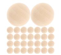 SUPVOX 300 Demi-perles en Bois Naturel Demi-rondes 8 Mm, Sphères en Bois pour Loisirs Créatifs, Peinture et Décoration, Kit 300 Pièces pour Bijoux et Projets Artisanaux Printemps