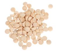 SUPVOX 300 Perles Demi-sphères en Bois Brut 8 Mm, Boules de Bois Lisses pour Loisirs Créatifs, Peinture et Décoration, Demi-boules pour Projets Artisanaux, Lot de 300 Pièces