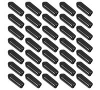 SUPVOX 300 Pièces Couvercle PVC Noir pour Sortie D'aérateur Aquarium 4,5 Mm, Bouchon de Protection Étanche, Accessoire pour Pompe à Air, Dimensions 4,5 X 17 Mm
