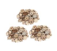 SUPVOX 300 Pièces de Fleurs et Oiseaux en Bois Brut Vintage pour Loisirs Créatifs, Décorations Légères en Bois Naturel, pour Cadres Photo et Décoration Maison Style Style Aléatoire