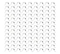 SUPVOX 300 Pièces Fermoirs de Collier à Sertir en Alliage Métal Argenté Perles à Écraser Rondes pour Création et Réparation de Bijoux Embouts de Cordon et Cache-Nœuds Accessoires DIY